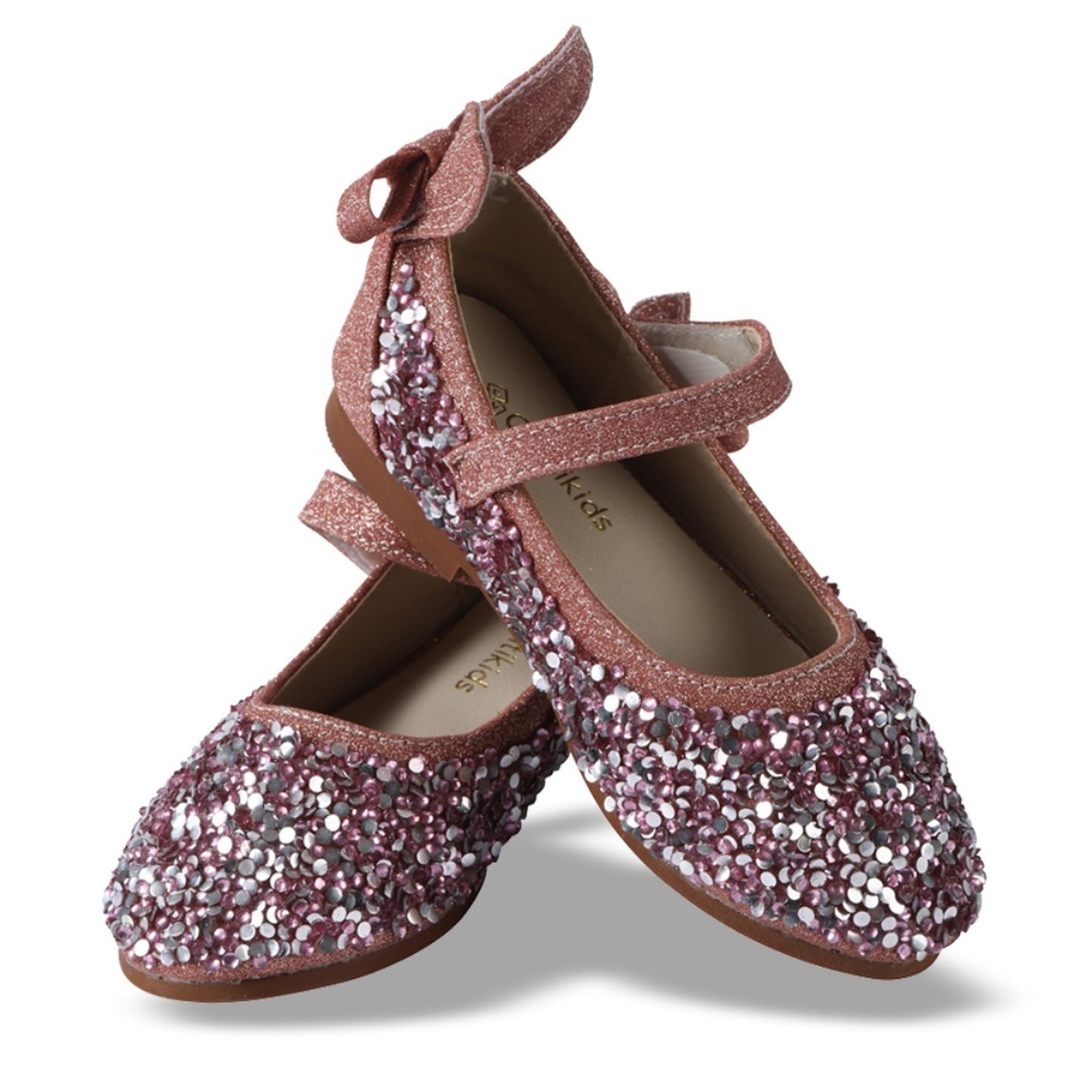 Girls Mary Jane Sparkle Princess Party Dress Shoes